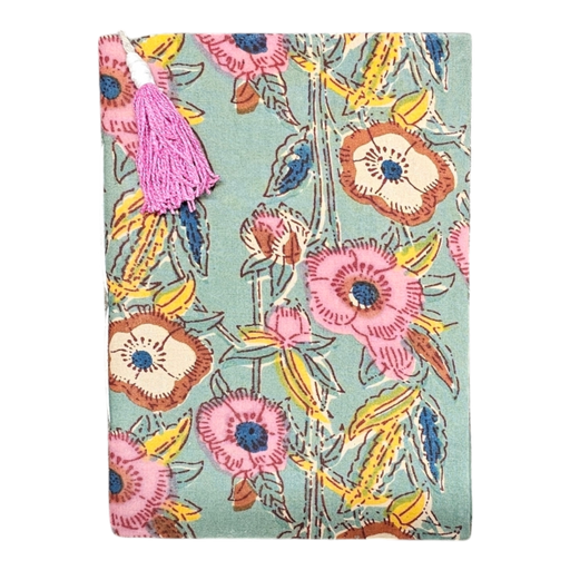 Handmade Recycled Paper Notebook - Forest Meadow