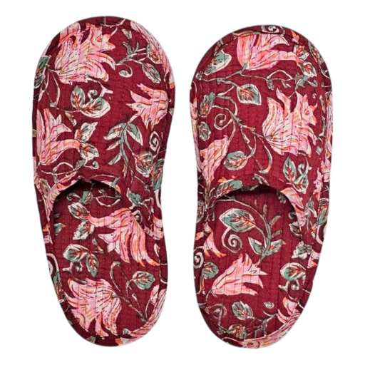 Travel Slippers - Cardinal Pink