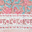 Pink Lily Block Print Tablecloth, showing the border detail.