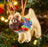 Pug in Antlers with Rainbow Scarf