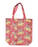Tote bag with leopard pattern on a red background