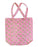 Quilted Cotton Tote Bag - Rosie Pink