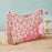 Red Patchwork Blockprint Large Wash Bag