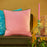 Backside of Rose Butterfly Embroidered Cushion Cover