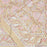 Decorative block printed tablecloth with pink and white floral pattern on a beige background