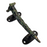 Sea Horse Design Green Patina Brass Handle on a whte background