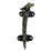 Sea Horse Design Green Patina Brass Handle on a white background