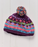 A hand knitted and fleece lined Shivalaya Pompom Beanie Hat.