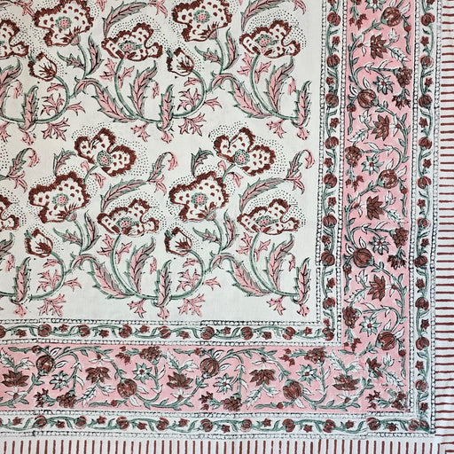 Block Print Tablecloth 110 x 110 cm