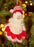 Christmas Sheep Decoration with Red Heart Frill