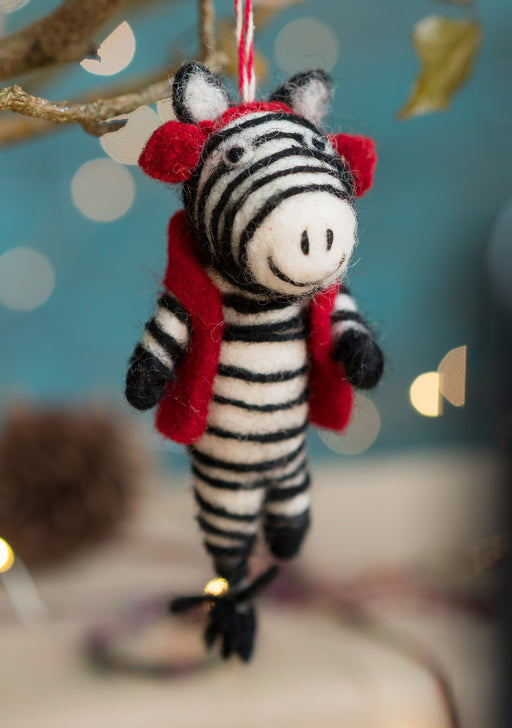 Zebra In Red Earmuffs 2