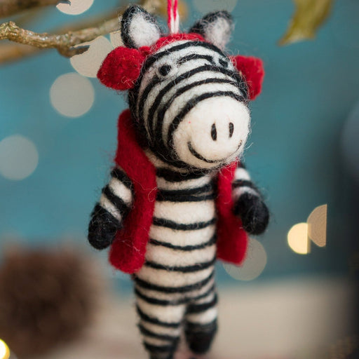 Zebra In Red Earmuffs