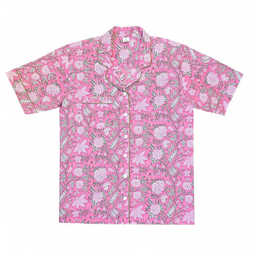 Arabella Block-Printed Cotton Short Pyjama Set