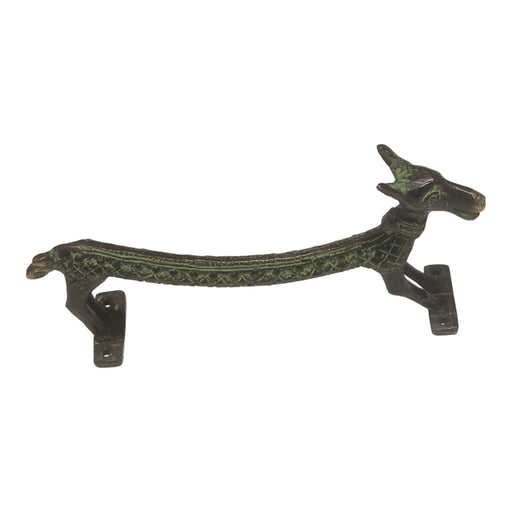 Green Dog Brass Handle