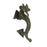 Green Arched Dragon Brass Handle