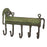 Green Elephant Brass Five Hook