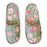 Constance Block Print Cotton Travel Slippers