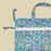 Block Printed Laptop Bag | Turquoise and Lime Floral Design
