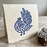 Peacock Design Wooden Carved Printing Block