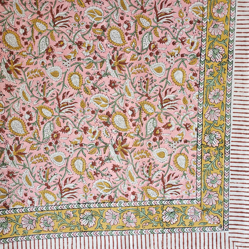 Block Print Tablecloth 110 x 110 cm