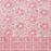 Pink and white floral-patterned tablecloth
