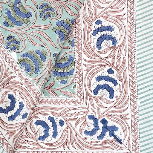 Block Print Tablecloth 110 x 110 cm