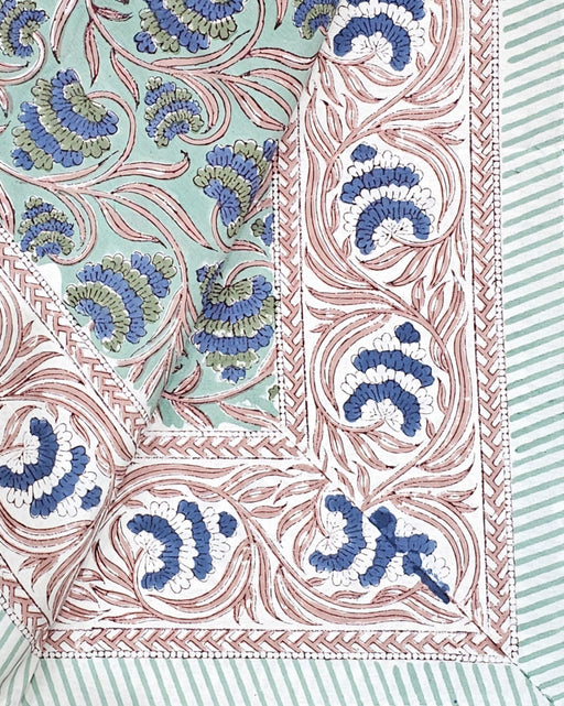 Block Print Tablecloth 110 x 110 cm