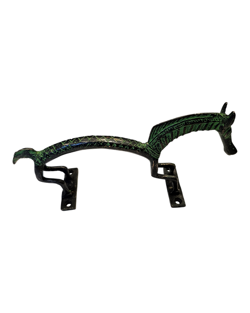 Green Horse Brass Handle