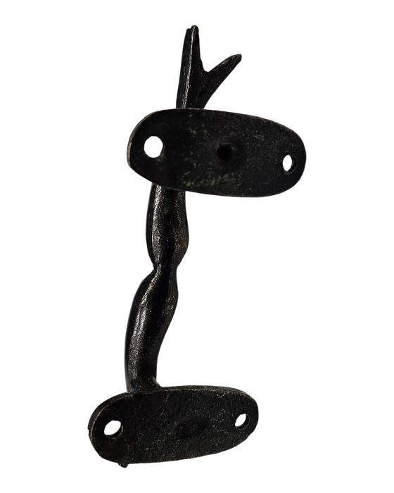 Green Fish Kiss Brass Handle