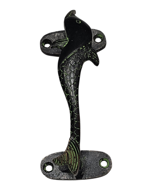 Green Dolphin Brass Handle