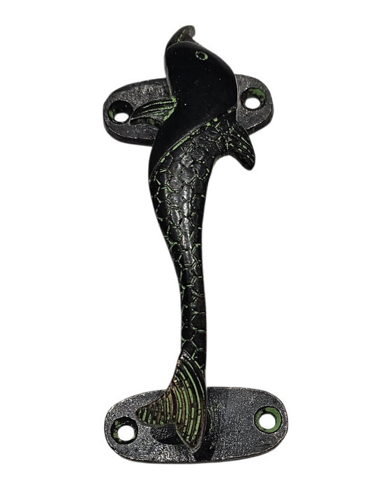 Green Dolphin Brass Handle