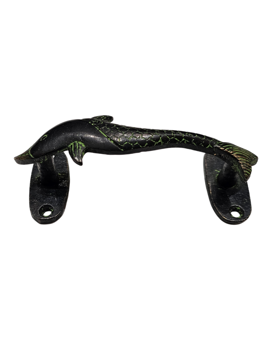 Green Dolphin Brass Handle