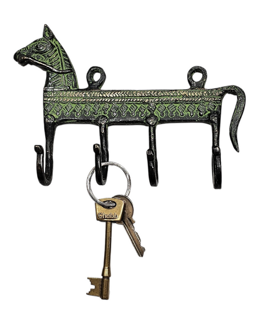 Green Donkey Brass Four Hook