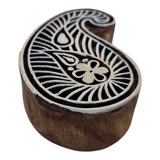 Paisley Design Wooden Carved Printing Block