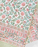 Tea Rose and Olive Green Block Print Tablecloth 130 x 180 cm