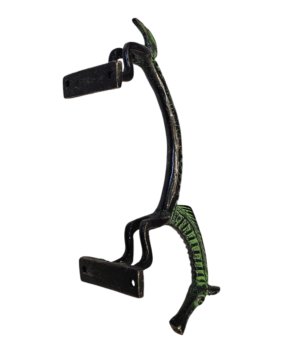 Green Horse Brass Handle