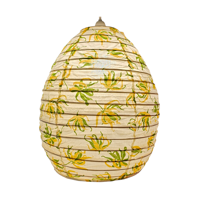 Beehive Pendant Lampshade | White Ribbon Floral