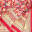 Hand Block Printed Cotton Tablecloth | Crimson Garden | 6-Seater