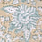 Teal and Jasmine Block Print Tablecloth 130 x 180 cm