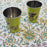 Yellow and Green Block Print Tablecloth 130 x 180 cm