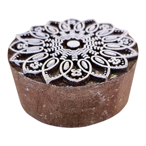 Mandala C Design Wooden Carved Printing Block