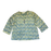 Dabu Print Cotton Top - Teal Fan