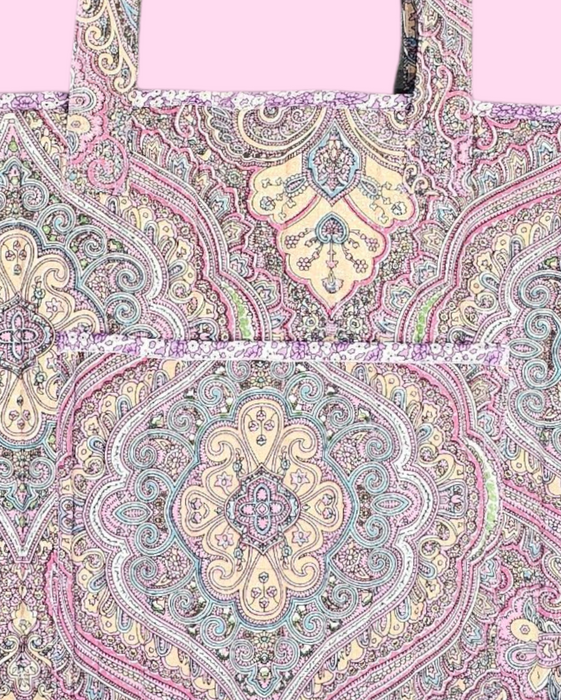 Crazy Pink Quilted Shoulder Bag
