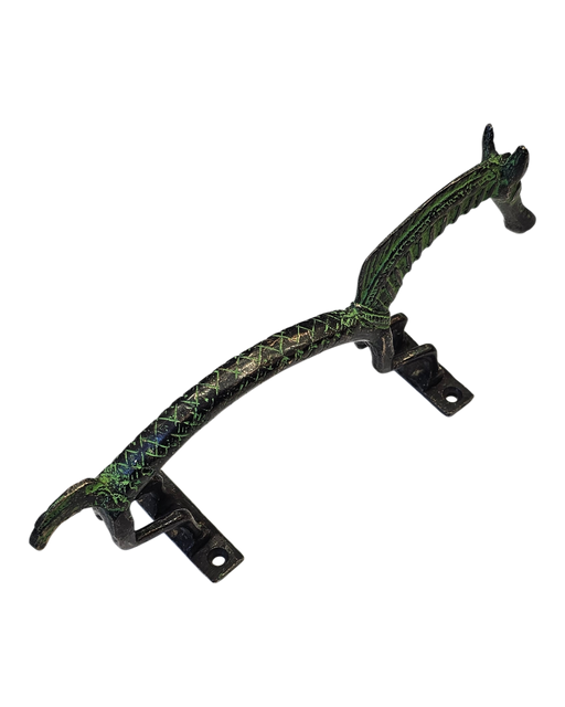 Green Horse Brass Handle