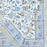 Blue Ananya Block Printed Tablecloth | 130 x 180 cm