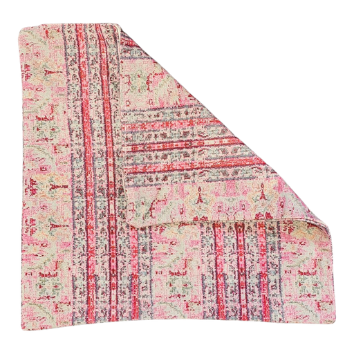 Handloom Cushion Cover - Pink Streak