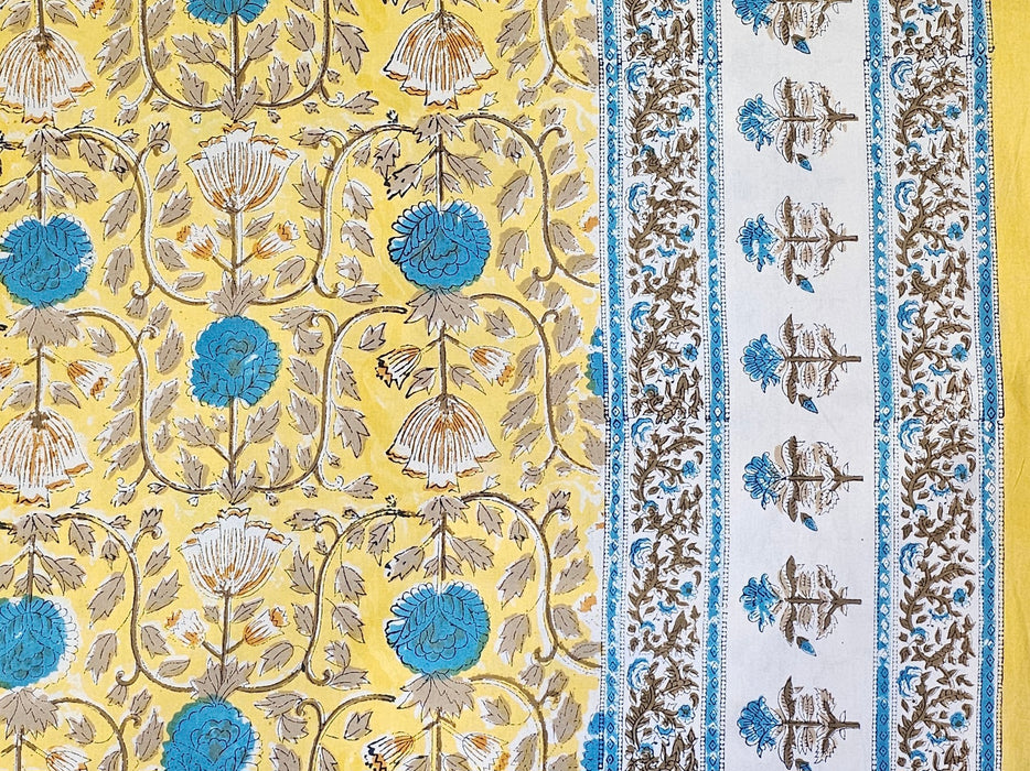Block Print Cotton Tablecloth