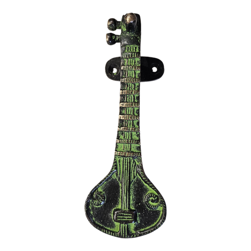 Green Sitar Brass Handle