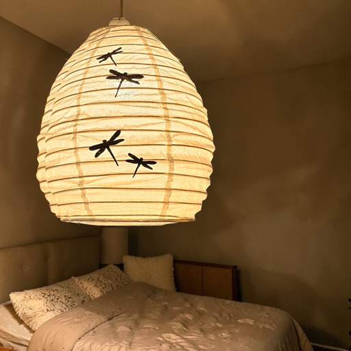 Beehive Pendant Lampshade | White Dragonfly