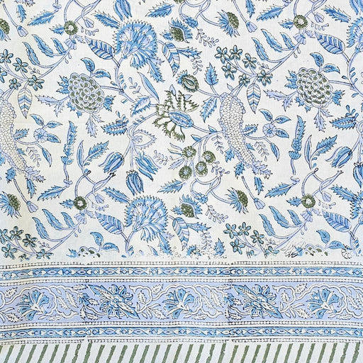 Blue Ananya Block Printed Tablecloth | 130 x 180 cm